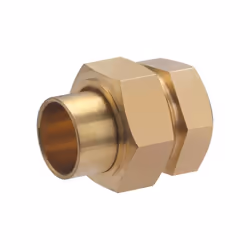 Raccord droit 3 pièces à souder pour tube en cuivre de diamètre 22 mm - sortie femelle 3/4 (20x27) - joint sphéroconique. Ce  ...
