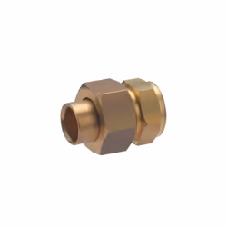 Raccord droit 3 pièces à souder pour tube en cuivre de diamètre 12 mm - sortie femelle 3/8 (12x17) - joint sphéroconique. Ce  ...