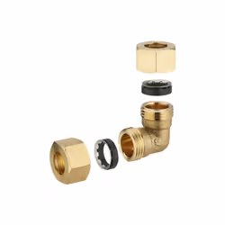 Utilisable sur tube cuivre en barre ou recuit en couronne. Serrage par compression de la bague inox. Etanchéité par joint cao ...
