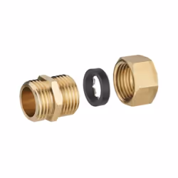 Utilisable sur tube cuivre en barre ou recuit en couronne. Serrage par compression de la bague inox. Etanchéité par joint cao ...
