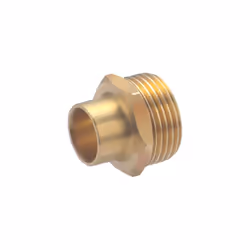 Manchon à souder pour tube en cuivre de diamètre 15 mm - sortie mâle 3/4 (20x27) Ce manchon en laiton permet de raccorder un  ...