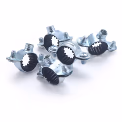 Collier de fixation simple isophonique pour tube en cuivre de diamètre 14 mm Fabriqué en acier, ce collier est conçu pour fix ...