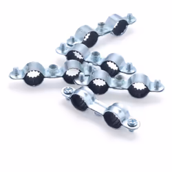 Collier de fixation double isophonique pour tube en cuivre de diamètre 12 mm Fabriqué en acier, ce collier est conçu pour fix ...