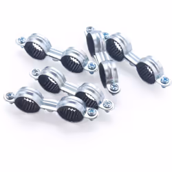 Collier de fixation double isophonique pour tube en cuivre de diamètre 18 mm Fabriqué en acier, ce collier est conçu pour fix ...