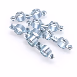 Collier de fixation double en acier pour tube en cuivre de diamètre 18 mm Fabriqué en acier, ce collier est conçu pour fixer  ...