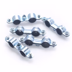 Collier de fixation double isophonique pour tube en cuivre de diamètre 10 mm Fabriqué en acier, ce collier est conçu pour fix ...