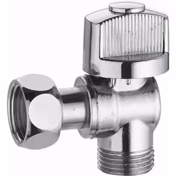 Robinet d'arrêt wc équerre 1/4 tour mâle femelle écrou libre MF3/8 (12x17) laiton chromé NOYON & THIEBAULT - 294-12CL1