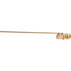 - Robinet en laiton 15x21 avec tige diamètre 05 mm pour boule flotteur - Arrêt automatique. - photos non contractuelles