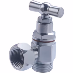 Description générale Le robinet d'arrêt équerre à clapet MF12x17 nickelé est conçu pour fermer l'alimentation d'eau du WC san ...