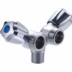 - robinet 2 sorties - alimentation G1/2 - 2 sorties G3/4 indépendantes pour le raccordement de deux appareils (lave-linge, la ...