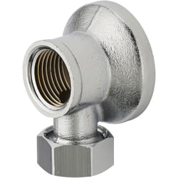Noyon&thiebault - Applique écrou collet battu en laiton chromé Ø14 - F15x21 (1/2)