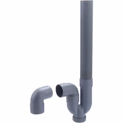- intégre un coude pour un retour à la verticale - siphon à coller avec une colle PVC - tube Ø40 en PVC compact - coude 90° e ...