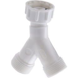 Noyon&thiebault - Nez de robinet double y plastique pour tuyau de machine à laver F3/4 - M3/4