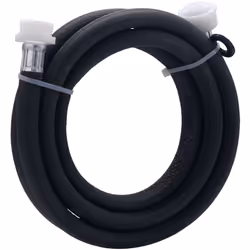 - tuyau d'alimentation en caoutchouc - 1 raccord droit mâle G3/4 - 1 raccord droit femelle G3/4 - longueur 2,50 mètres - temp ...