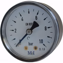 Manomètre mâle M1/4 (08x13) prise arrière NOYON & THIEBAULT - 7569-08S1 - Indispensable pour mesurer la pression de l'install ...