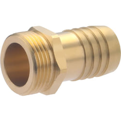 Raccord mâle laiton cannelé PTR NOYON & THIEBAULT Ø sur crans 22 - tuy. PE Ø25 - Mâle 20x27