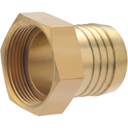 Raccord femelle laiton cannelé PTR NOYON & THIEBAULT Ø sur crans 43 - tuy. PE Ø50 - Femelle 40x49