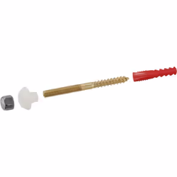 - fixations de wc à goujons goujons 6x80 mm chevilles 8x40 mm écrous borgnes + cuvettes de protections - photos non contractu ...