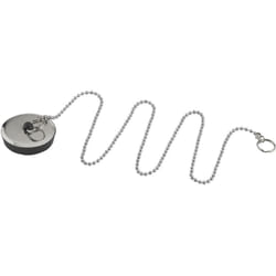 Noyon&thiebault - Bouchon caoutchouc à chainette et enjoliveur inox 42 mm x 45 mm