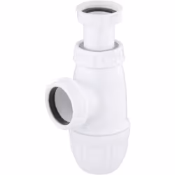 Siphon NF pour lavabo Raccordement à la bonde 33x42 (1' 1/4) Sortie vers évacuation diamètre 32 millimètres