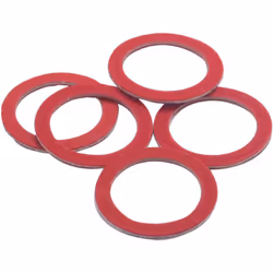 - Joint plat en fibre rouge pour intérieur de raccord - température utilisation : mini 0 °C / maxi +70 °C - application : eau ...