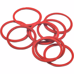 - Joint plat en fibre rouge pour extérieur de raccord : tête de robinet, bouchon purge ou vidange, purgeur - température util ...