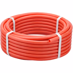 Tube PER nu Rouge en couronne - Diamètre 16mm Longueur 25 mètres Le tube PER (Polyéthylène réticulé) offre de nombreux avanta ...