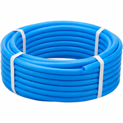 Tube PER nu Bleu en couronne - Diamètre 12mm Longueur 25 mètres Le tube PER (Polyéthylène réticulé) offre de nombreux avantag ...