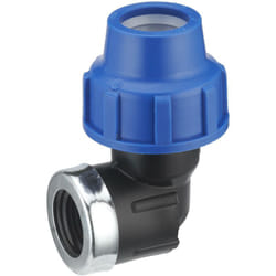 Noyon&thiebault - Coude plastique femelle pour tuyau polyéthylène F15x21 Ø20