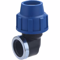 Coude en plastique pour tube polyéthylène de diamètre 32 mm - sortie femelle 1" (26x34) Il permet de réaliser un circuit d'al ...