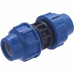 Jonction égale en plastique pour tubes polyéthylène de diamètre 20 mm Elle permet de réaliser un circuit d'alimentation en ea ...