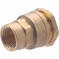 Raccord en laiton pour tube polyéthylène de diamètre 20 mm - sortie femelle 1/2 (15x21) Il permet de réaliser un circuit d'al ...