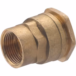 Description générale Raccord droit femelle en laiton pour tuyau polyéthylène, conçu pour une utilisation durable et pour l'al ...