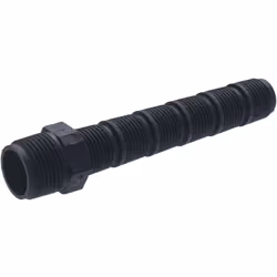 Allonge en plastique mâle 1/2 (15x21) - mâle 3/4 (20x27) pour circuit d'eau en polyéthylène Vissée sur la sortie d'un collier ...