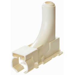 Sortie de dalle simple équerre pour tube PER NOYON & THIEBAULT - Ø 12 et 16 mm, En plastique blanc - 3293-S1
