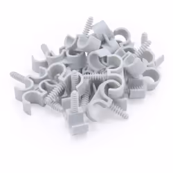 - Collier double en plastique à frapper pour fixation d'un tube PER Ø12 gainé. - Correspond à un diamètre de gaine Ø20. - Tro ...