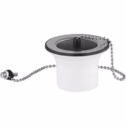 Bonde à bouchon évier inox Ø50 40x49 Bonde pour évier inox Diamètre 50 millimètres - Raccordement vers le bas mâle 1'1/2 (40x ...