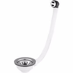 - Bonde à panier avec trop plein pour tout type évier Ø90 40x49 - Bonde évier à grille - Avec grille "panier" pour récupérer  ...
