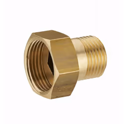 Raccord compteur 2 pièces mâle M1/2' (15x21) femelle écrou libre F3/4' (20x27) NOYON & THIEBAULT - 225-2015L1 - Ecrou libre f ...