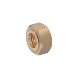 Noyon&thiebault - Ecrou 6 pans pour collet battu laiton à visser Ø10 - F12x17 (3/8)
