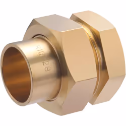 Raccord droit 3 pièces à souder pour tube en cuivre de diamètre 28 mm - sortie femelle 1" (26x34) - joint sphéroconique. Ce r ...