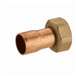 Noyon&thiebault - Raccord 2 pièces droit laiton à visser femelle écrou prisonnier F3/8 (12x17) / cuivre à souder ø 12 mm - 777-1212L1