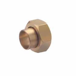 Raccord 2 pièces à souder pour tube en cuivre de diamètre 18 mm - sortie femelle écrou libre 3/4 (20x27) Ce raccord droit en  ...