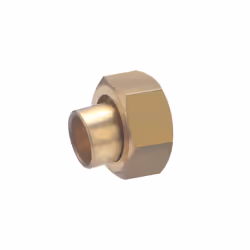 Raccord 2 pièces à souder pour tube en cuivre de diamètre 10 mm - sortie femelle écrou libre 3/8 (12x17) Ce raccord droit en  ...