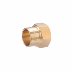 Manchon à souder pour tube en cuivre de diamètre 18 mm - sortie femelle 1/2 (15x21) Ce manchon en laiton permet de raccorder  ...
