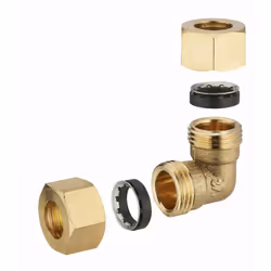 Coude laiton à joint mixte égal pour tube cuivre NOYON & THIEBAULT - 612G - Utilisation sur tube cuivre en barre ou recuit en ...