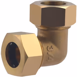 Coude égal Joint mixte pour tubes en cuivre de diamètre 18 mm Il permet de relier entre eux deux tubes en cuivre de diamètre  ...