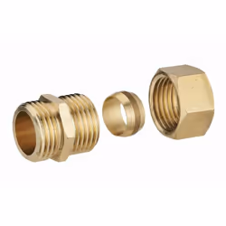 Description générale Raccord droit mâle 3/8 (12x17) - Bicône pour tube en cuivre écroui de diamètre 12 mm. Ce raccord permet  ...