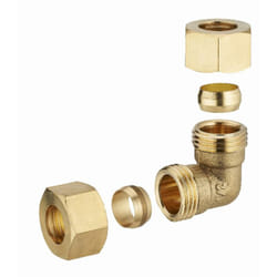 Noyon&thiebault - Coude laiton bicone égal pour tube cuivre ø 14 mm - 612-14L1