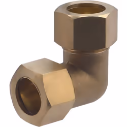 Coude égal Bicône pour tubes en cuivre écroui de diamètre 18 mm Il permet de relier entre eux deux tubes en cuivre de diamètr ...